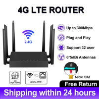Benton Unlock WiFi Router 3G/4G CPE Wireless 300Mbps Home Hotspot High-Gain Antenna RJ45 WAN LAN Modem 4g Sim Card Slot