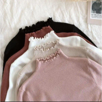 DAISY CURLY TURTLENECK / INNER RAJUT KRIWIL / SWEATER TURTLENECK / BODYFIT TURTLENECK