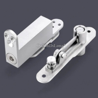 1Set Stainless Steel Alloy Heavy Door Pivot Hinge Auto Soft Close Invisible Hidden Floor Spring Door Hinges Install Up and Down