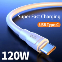 120W Super Fast Charging Cable Phone Accessories Quick Charge USB C Cable For Samsung S22 S23 Galaxy Xiaomi 13 11 10 Huawei VIVO