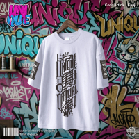 UNIQUE - KANJI I Kaos Oversize Basic Cotton Combed 24s Lembut Pria & Wanita Sablon