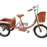 Yjq Elderly Human Pedal Tricycle Small Elderly Walking Bicycle Pedal Lightweight Cargo Shopping
