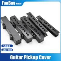 10set Plastic JB Style Plastic Closed/Opening Seal Type 5 String Pickup Covers Case /Lid/Shell/Top for Bass Guitar