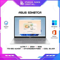 ASUS S3407CA ULTRA 7 255H/16GB/1TB SSD WUXGA/W11+OHS2024+M365 - COOL SILVER (S3407CA-VIPS7112M)
