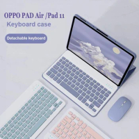 for OPPO Pad Air 10.36 inch 2022 Tablet Keyboard Mouse Full Soft Flip Stand Cover for OPPO Pad Airfor OPPO Pad 11"