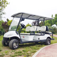 4+2 6 Seater Lifted Electric Golf Cart 4 Wheel aldult With CE Custom Club Car Buggy Electric Carts