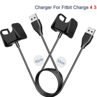 USB Cable Charger For Fitbit Charge 3/Charge 4 Charging USB Cable Dock Replaceable Charger For Fitbit Charge 4 3 Dock Adapter
