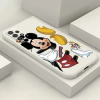 Disney Mickey Cute Phone Case For Samsung Galaxy A73 A72 A71 A54 A53 A52 A34 A33 A32 A22 A23 A24 A25 A15 A13 A05 Carcasa