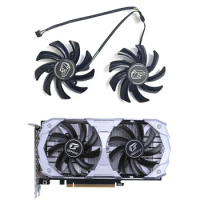 2 PCS New Fan 4PIN 85MM GTX1650 GPU Fan for Colorful iGame GeForce GTX 1650 SUPER Ultra 4G Graphics Card Cooling