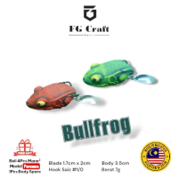FG Craft Soft frog 3D BULL FROG handmade 4cm