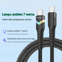 Type C To Type C Cable PD65W Fast Charging Wire For Samsung Huawei Xiaomi OPPO Oneplus Macbook IPad USB C Charger Cord Data Sync