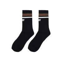 New Balance 襪子 Crew Socks 男女款 黑 棕 白 長襪 中筒 單入 NB 紐巴倫 LAS32161BK