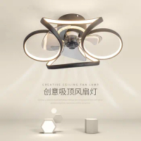 Ceiling Fans Chandelier Modern Led Ceiling Fan Lamp Home Bedroom Dining Room Small Ceiling Lamp Fan Remote Control Ceiling Fans