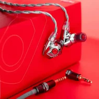 DUNU TITAN S2 1DD WITH DUAL CHAMBER & MAGNETIC CIRCUIT DRIVER IEM EARPHONE Silver
