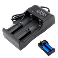 2 Slots Dual 18650 Lithium Battery Charger for 18650 14650 Charging 4.2 / 3.7 V Rechargeable Battery