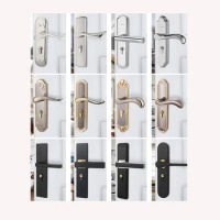 Bedroom Door Lock Indoor Mute Security Door Locks Universal Deadbolt Lock Home Kitchen Hardware Handle Lockset