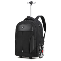 20 inch Men Travel Trolley bag Rolling Luggage Bag Wheeled Backpack for Business Cabin carry on laptop Backpacks With wheels