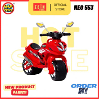 Zeintoys mainan anak motor balap anak ban besar NEO 553 Lampu