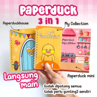 Paperduck house 3 in 1 Bebek viral permainan edukasi anak mainan kertas paperbook set hadiah kado