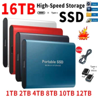 Portable SSD 1TB/2TB External Solid State Drive USB 3.0/Type-C Hard Disk High-Speed Storage Device For Laptops/Desktop/Mac/Phone