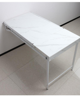 伸縮靠墻壁掛式折疊桌餐桌家用多功能小戶型簡易陽臺學習桌置物架