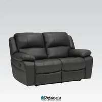 Dekoruma Tenzo CAMDEN Sofa Recliner 2 Dudukan / Sofa Double Seater / Sofa 2 Orang - Abu-Abu Tua