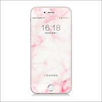 大理石紋 iPhone8 Plus i8 i7 鋼化膜 保護貼 玻璃保護貼 i6 6S 防碎邊 弧邊 防爆 『無名』 K09125