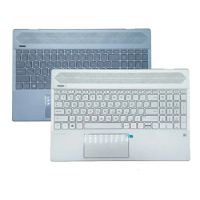 Original New Keyboard For HP Pavilion 15-CW 15-CS TPN-Q208 Laptop Case Palmrest Top Upper Cover With Backlit Replacement Housing