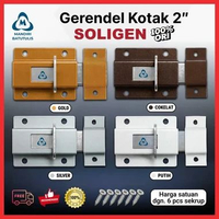 Gerendel Slot Pintu / Grendel Kunci Pintu Slot 2" SOLIGEN Gold