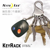 NITE IZE KRS-03-11 Key Rack Steel 凱樂鑰匙扣/鑰匙圈 不鏽鋼版