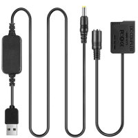 USB Adapter Cable+DMW-DCC8 DC Coupler Replacement DMW-BLC12 Battery for Panasonic Lumix DMC-FZ2500 G7 6 5 GH2 DC-G90 G95 Cameras