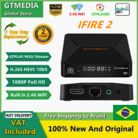 GTMEDIA Ifire 2 M3U TV Box HEVC H.265 10bit Smart TV BT Remote Control/Internet Set Top Box Support M3U,Media Player Decoder