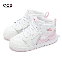 Nike 童鞋 Jordan 1 Mid RM Easyon TD 小童 白 粉紅 學步鞋 喬丹 寶寶鞋 FQ1283-101