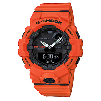 G-SHOCK機能與智能完美科技藍芽連接運動錶(GBA-800-4)橘/48.6mm