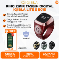 IQIBLA Lite S E01S Zikr Ring Smart Tasbih Digital Muslim Modern Baterai Tahan Lama Cincin Zikir