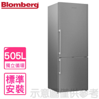 【Blomberg 博朗格】505公升雙冷卻系統獨立循環右開雙門冰箱(BRFB1512SS)