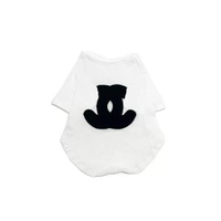 內地直送 - 春夏季狗衣服背心小香風寵物T恤刺繡貓咪薄款外套泰迪寵物衣服