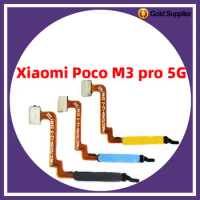 Original For Xiaomi poco M3 pro 5G Fingerprint Sensor Home Return Key Menu Power Button Flex Ribbon Cable