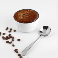 Stainless steel coffee tasting cup, measuring spoon, coffee measuring cup, bean powder measuring spo