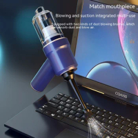 NEW Recharge Handheld Air Duster Cordless Dust Blower 2in1 for Computer Keyboard Car Cleaning Compressed Air Can Vacuum Cleaners