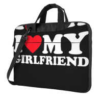 I Love My Girlfriend Laptop Bag I Heart My Girlfriend For Macbook Air Acer Dell 13 14 Notebook Pouch Portable Print Computer Bag