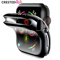 Cover Case For Apple Watch band 44mm 40mm 45mm 41mm 42mm 38mm iwatch screen protector silicone bumper apple watch 7 6 se 5 4 3