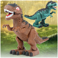 【TDL】電動恐龍霸王龍模型公仔玩具走路聲光玩具聲光效果 641057(生日禮物 聖誕節)