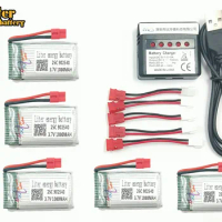 3.7V 1000mAh 902540 LiPo Battery Integrated charger for SYMA X5hw x5hc RC Drone Quadcopter + AC 5in1 Charger Spare Parts Set