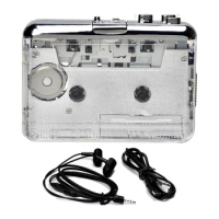 1Set USB Cassette Capture Radio Player Cassette To MP3/CD Type-C Walkman Audio Music Player Plastic