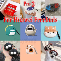 Cartoon Cover for Huawei Freebuds Pro 3 Case Cute Silicone Case for Freebuds Freebuds Pro 3 Funda Protective Free Buds Cover