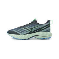 MIZUNO WAVE RIDER GORE-TEX 2 寬楦慢跑鞋  灰深藍綠 J1GC248051 男