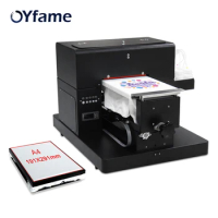 OYfame Automatic A4 Flatbed Printer A4 DTG Printer For Dark And Light textile clothes fabric tshirt DTG Printing Machine A4