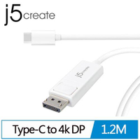 【現折$50 最高回饋3000點】 j5create JCA141 USB Type-C to 4k DisplayPort 轉接