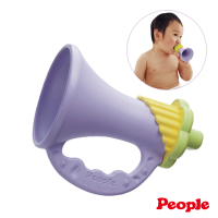 日本製People-新彩色米的喇叭咬舔玩具(米製品玩具系列)(0m+)(固齒器)